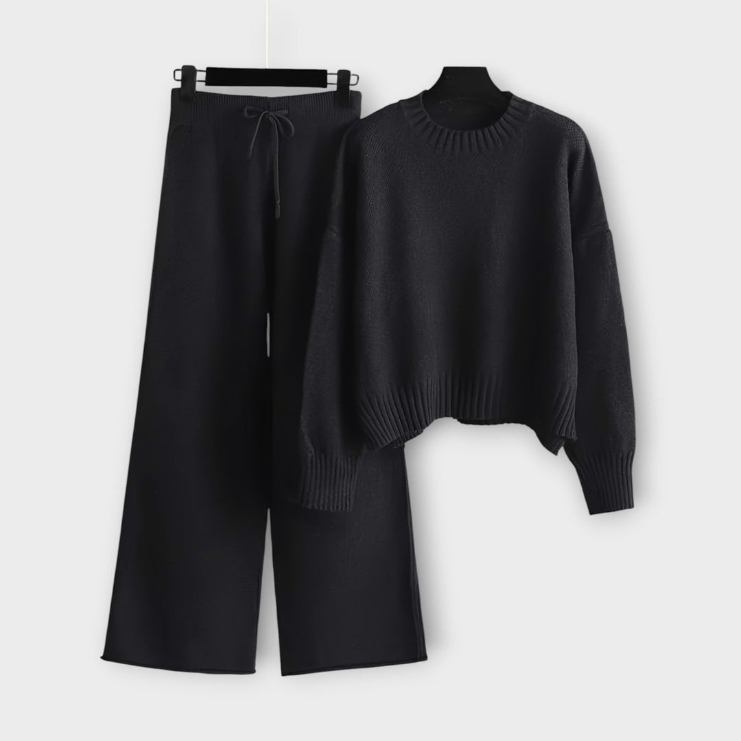 Women Cozy Knitted Two-Piece Set