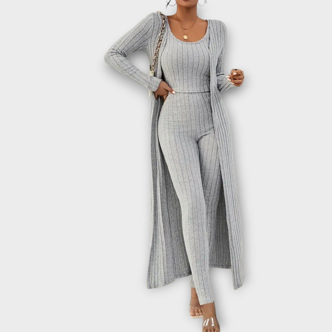 Women Striped Three-Piece Set