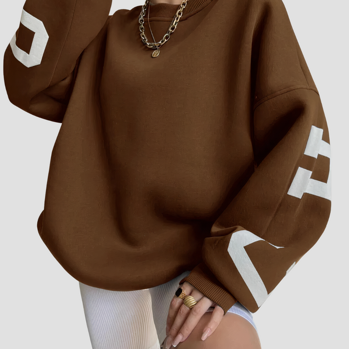 Women Casual Crewneck Thickened Sweatshirt