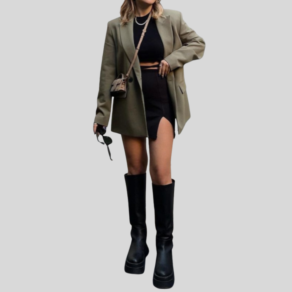 Women’s Elegant Double-Breasted Blazer