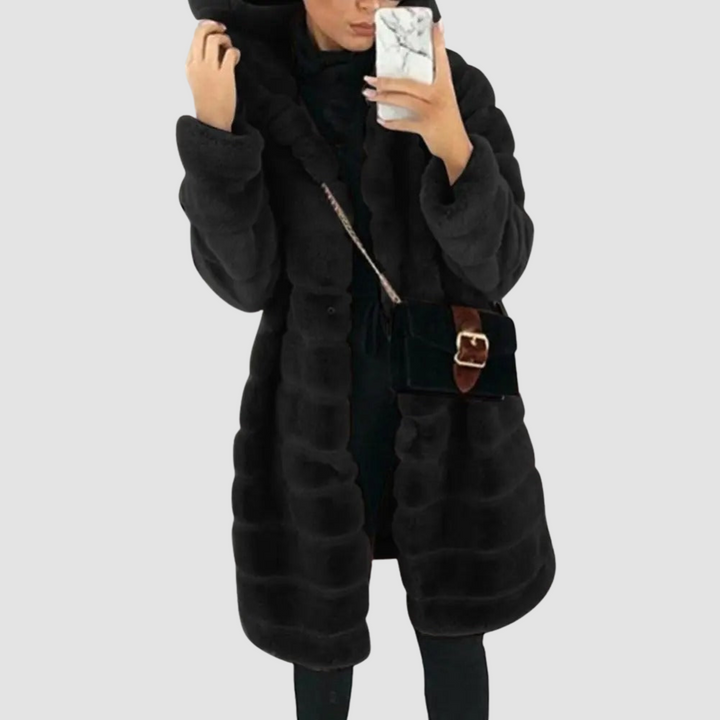 Women Luxe Faux Fur Coat