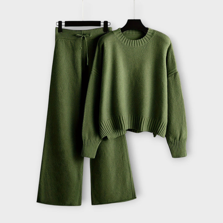 Women Cozy Knitted Two-Piece Set