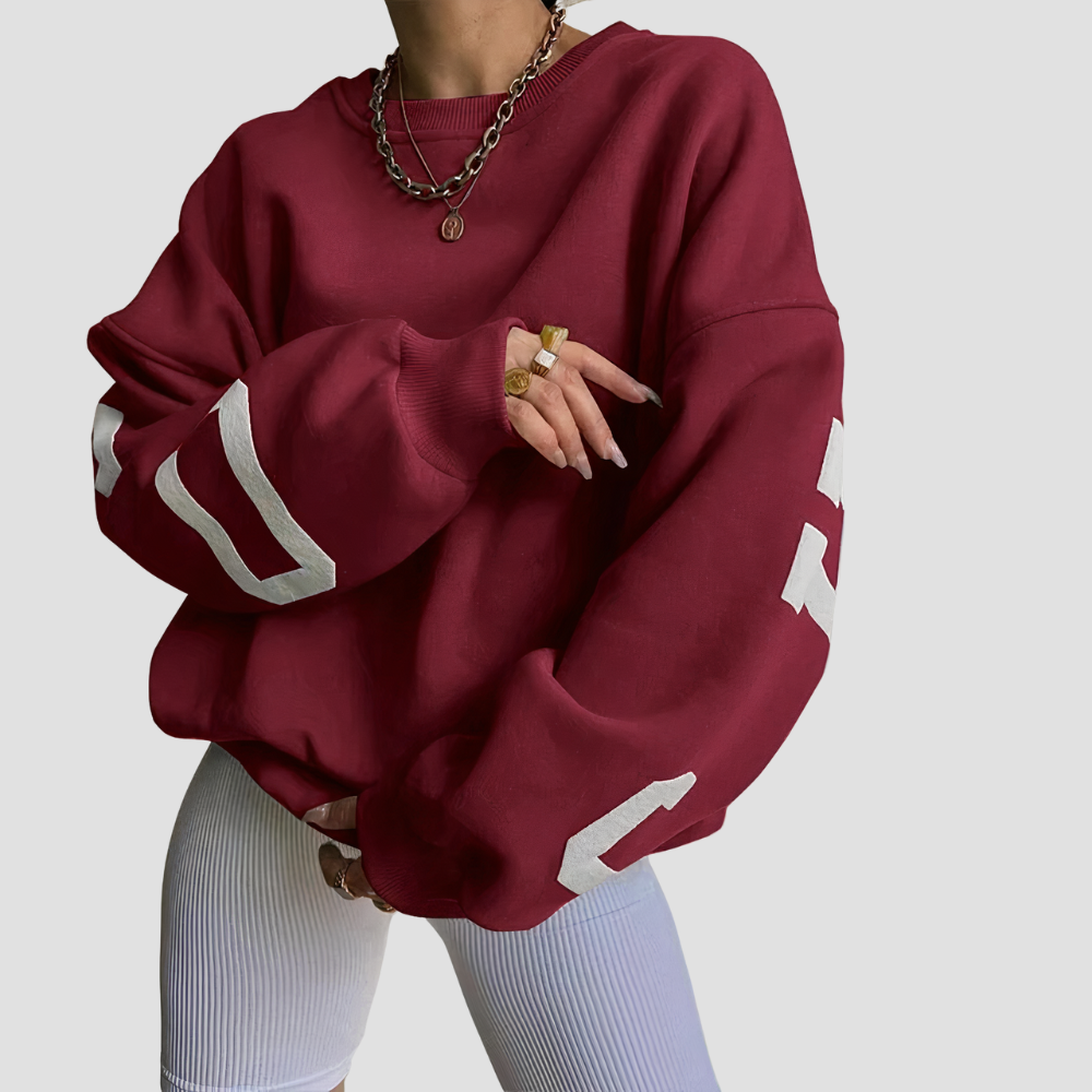 Women Casual Crewneck Thickened Sweatshirt