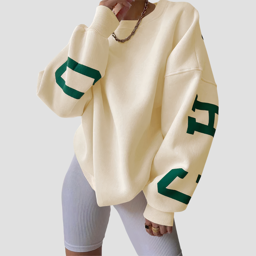 Women Casual Crewneck Thickened Sweatshirt