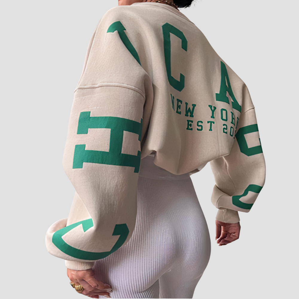 Women Casual Crewneck Thickened Sweatshirt