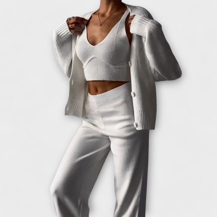 Three-Piece Knit Set For Ladies