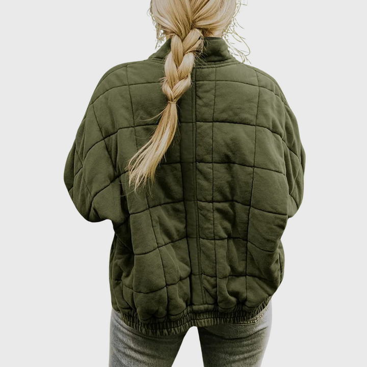 Quilted Puffer Zip Jacket