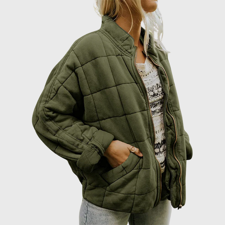 Quilted Puffer Zip Jacket