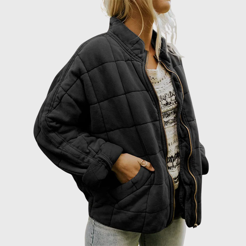 Quilted Puffer Zip Jacket