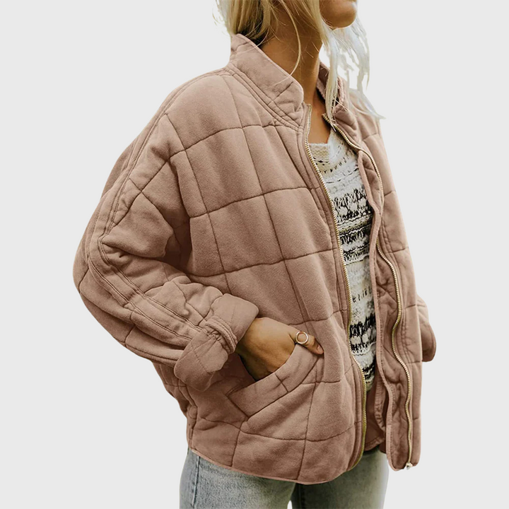 Quilted Puffer Zip Jacket