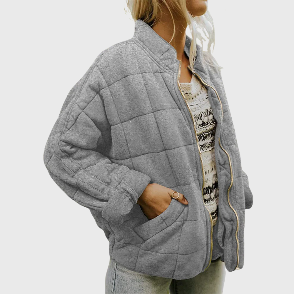 Quilted Puffer Zip Jacket