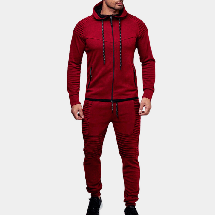 Casual Hooded Tracksuit for Men Modern Comfort Meets Functional Style