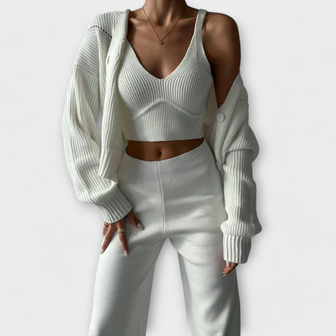 Three-Piece Knit Set For Ladies