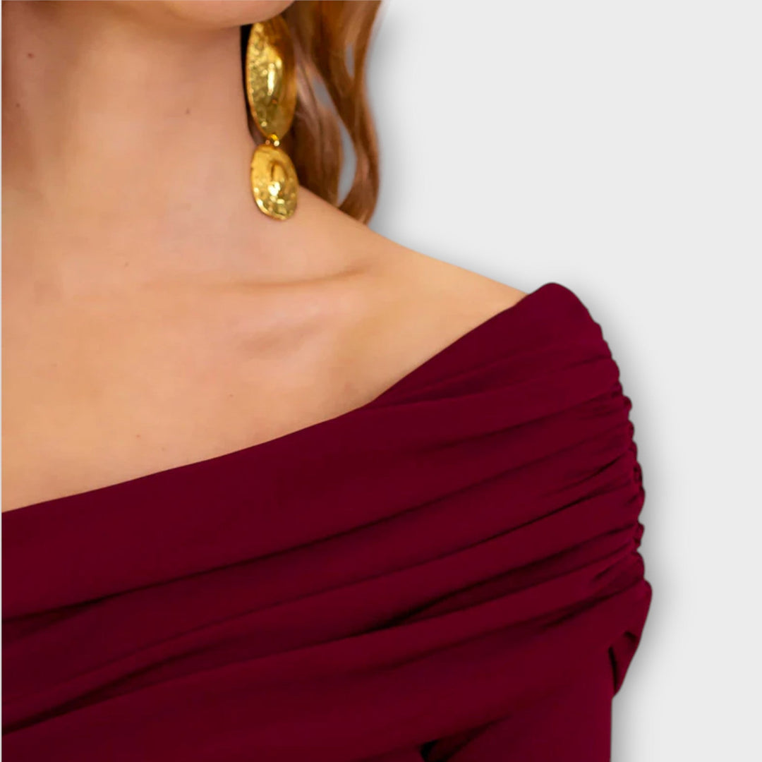 Women One-Shoulder Wide-Leg Jumpsuit